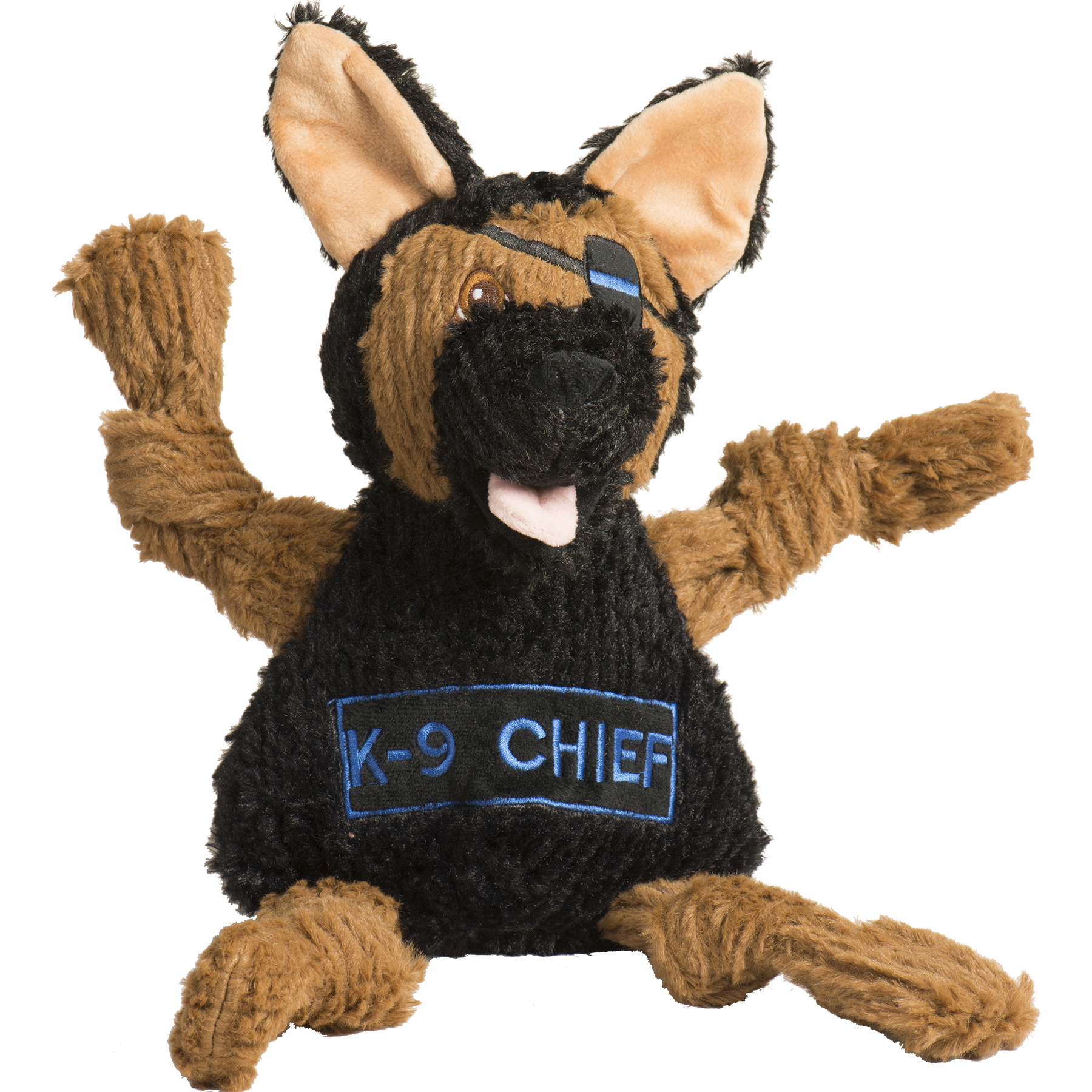 HuggleCause™, Project K-9 Hero, K-9 Chief Knottie® Plush Dog Toy, Large - BIG FRENCHIES