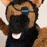 HuggleCause™, Project K-9 Hero, K-9 Chief Knottie® Plush Dog Toy, Large - BIG FRENCHIES