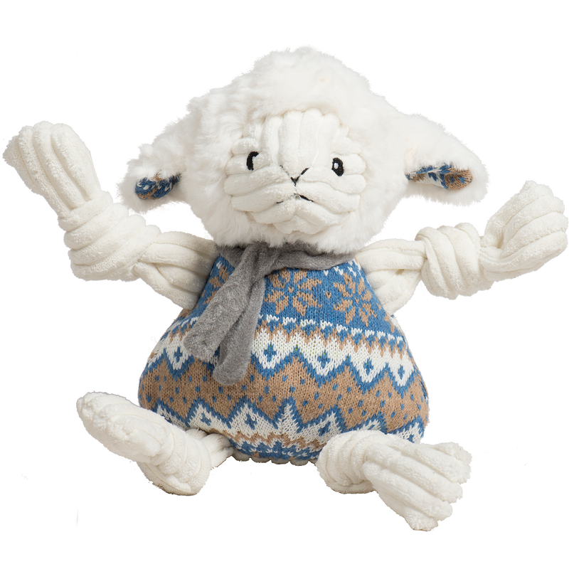 Leo Lamb Plush Dog Toy Knottie® - BIG FRENCHIES