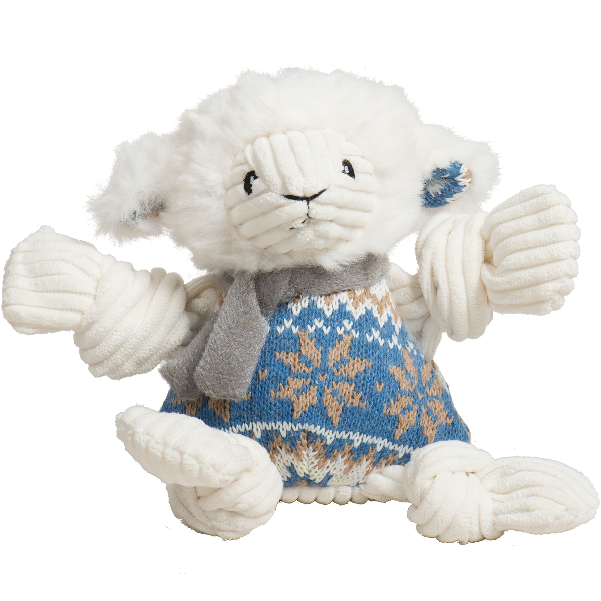 Leo Lamb Plush Dog Toy Knottie® - BIG FRENCHIES