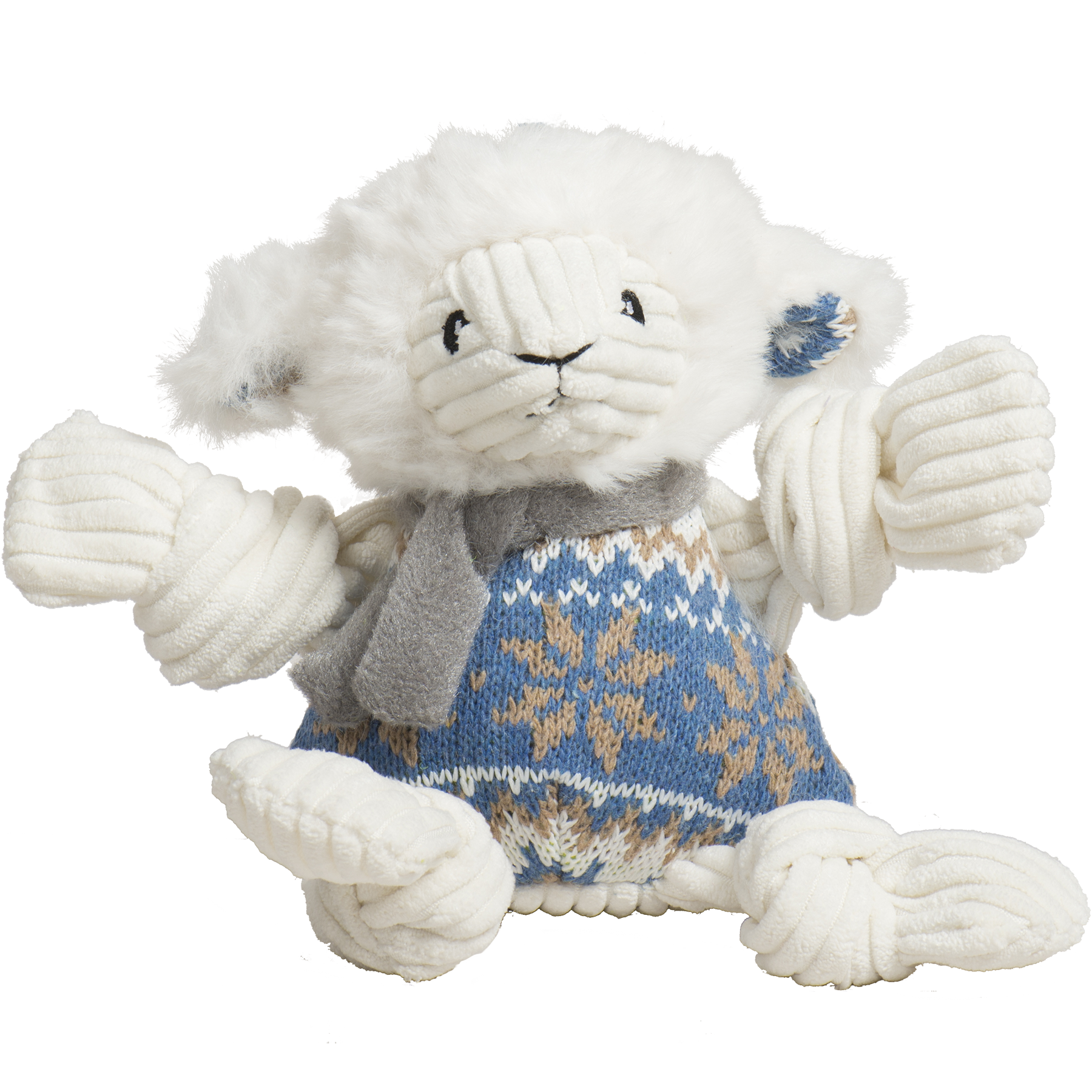Leo Lamb Plush Dog Toy Knottie® - BIG FRENCHIES