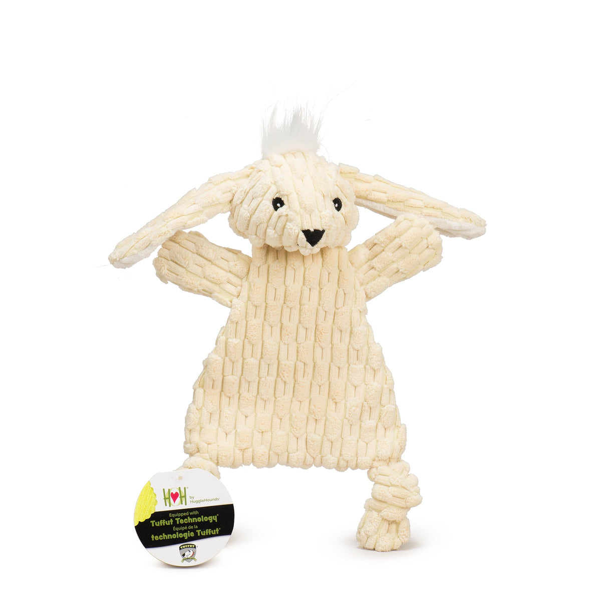 Bobbi Bunny HuggleFlatties™ Durable Plush Dog Toy - BIG FRENCHIES
