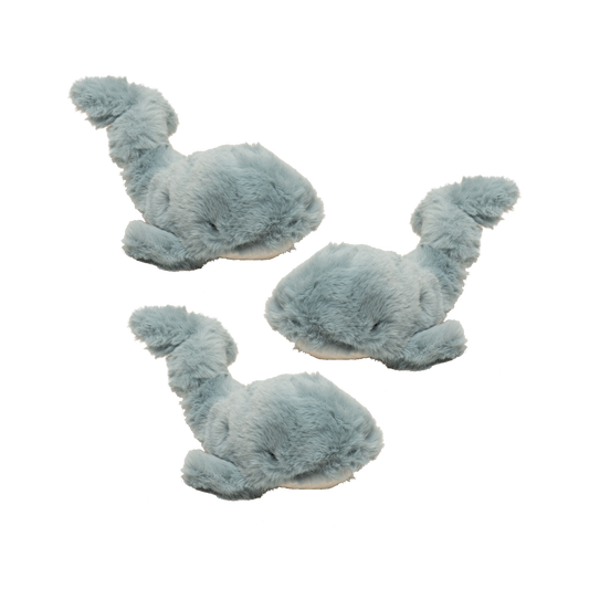 Mobie Whale Wee Huggles® Plush Dog Toys, 3 Pack - BIG FRENCHIES