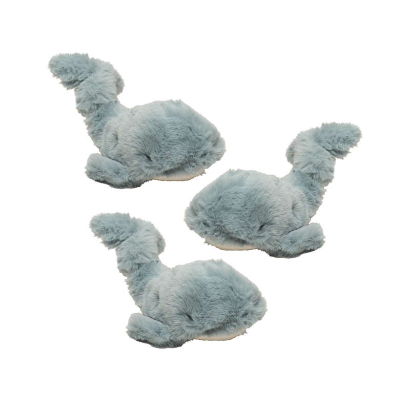 Mobie Whale Wee Huggles® Plush Dog Toys, 3 Pack - BIG FRENCHIES
