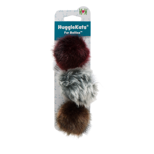 HuggleKats® Fur Ballies Cat Toys, 3 Pack - BIG FRENCHIES