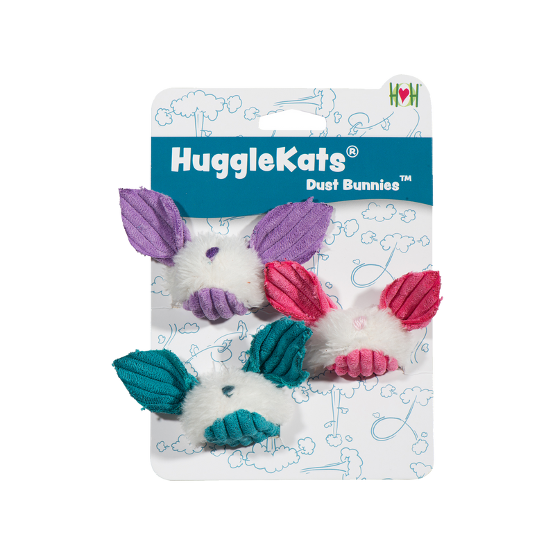 HuggleKats® Dust Bunnies Cat Toys, 3 Pack - BIG FRENCHIES