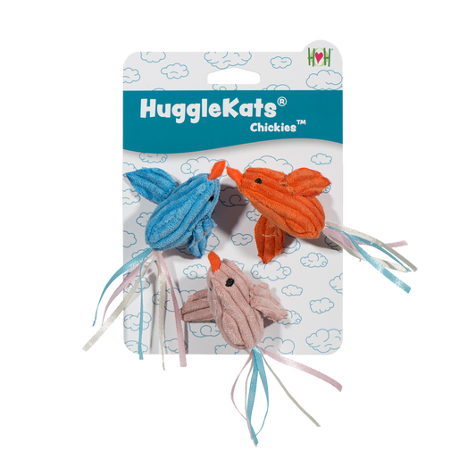 HuggleKats® Chickies Cat Toys, 3 Pack - BIG FRENCHIES