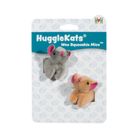HuggleKats® Wee Squooshie™ Mice Cat Toys, 2 Pack - BIG FRENCHIES