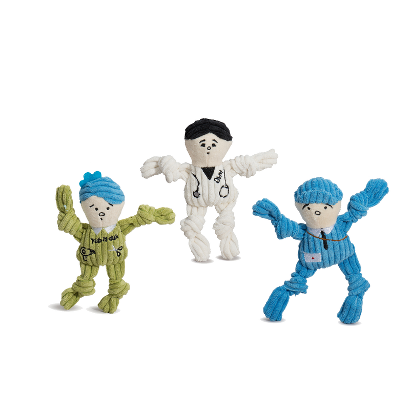Wee Huggles® Assorted Dog People™ Plush Dog Toys, 3 Pack - BIG FRENCHIES