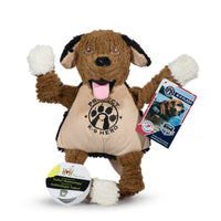 HuggleCause™, Project K-9 Hero, Flash Knottie® Plush Dog Toy, Large - BIG FRENCHIES