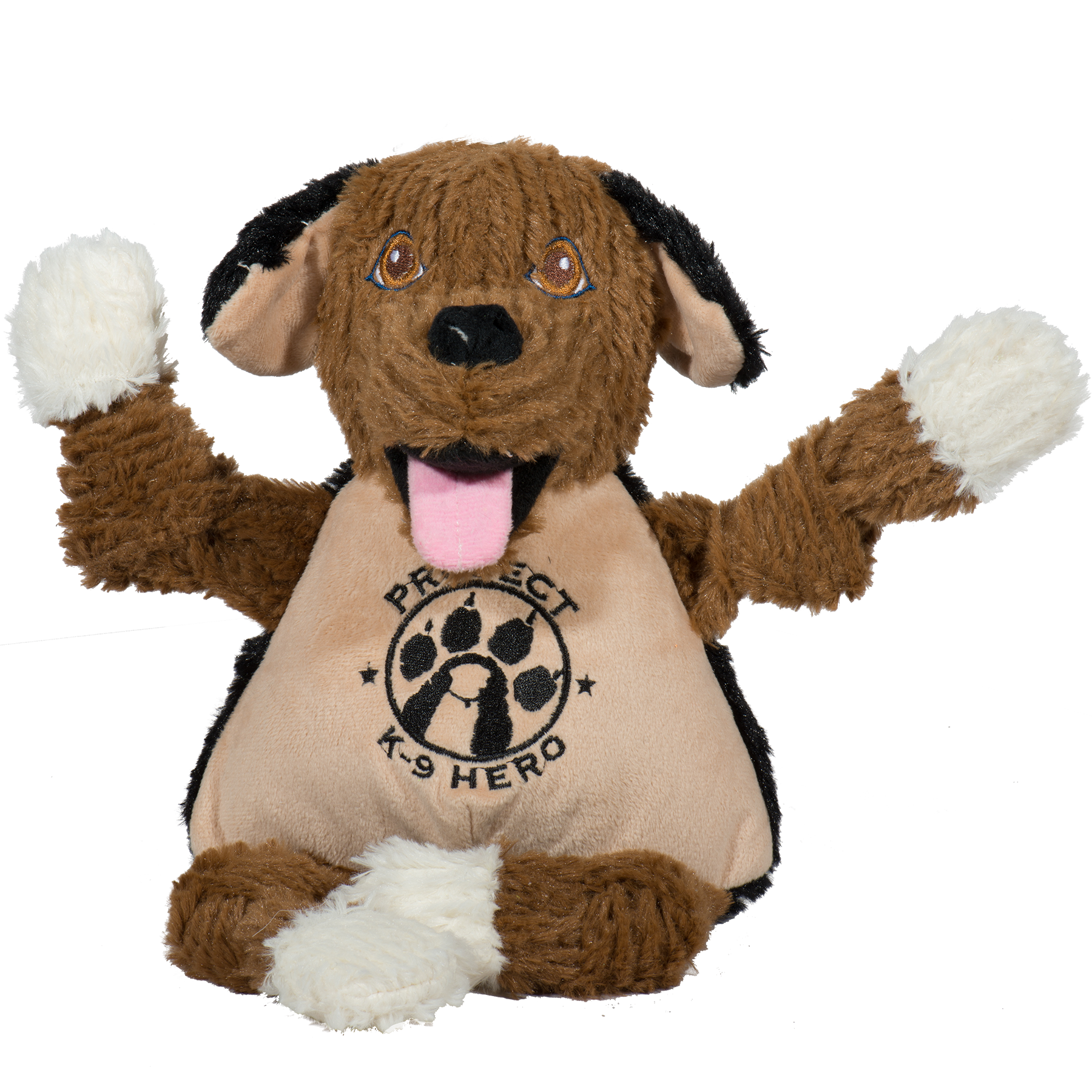 HuggleCause™, Project K-9 Hero, Flash Knottie® Plush Dog Toy, Large - BIG FRENCHIES