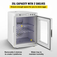 White Reptile Incubator 25L Scientific Lab Incubator Digital Incubator Cooling And Heating 5-42°C Reptile Egg Incubator 