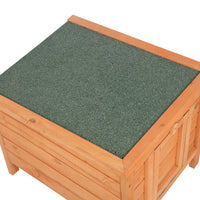 20-inch removable roof, waterproof, green asphalt roof, cedar wood, wooden chicken and rabbit cage