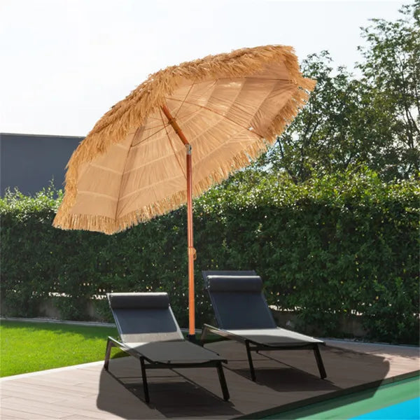 6.5 foot portable beach umbrella with adjustable tilt