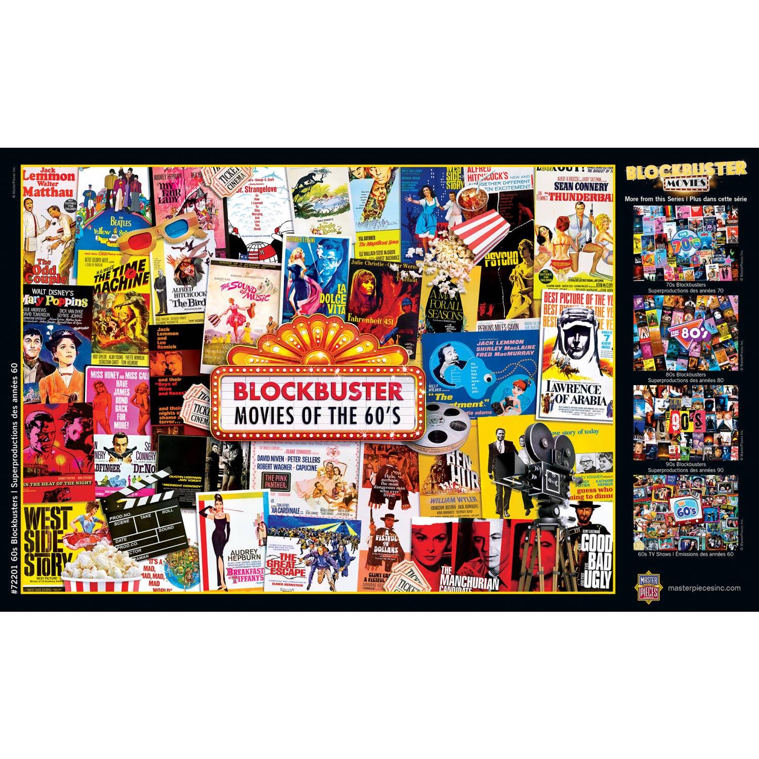 60's Blockbusters 1000 Piece Puzzle by Masterpieces - BIG FRENCHIES
