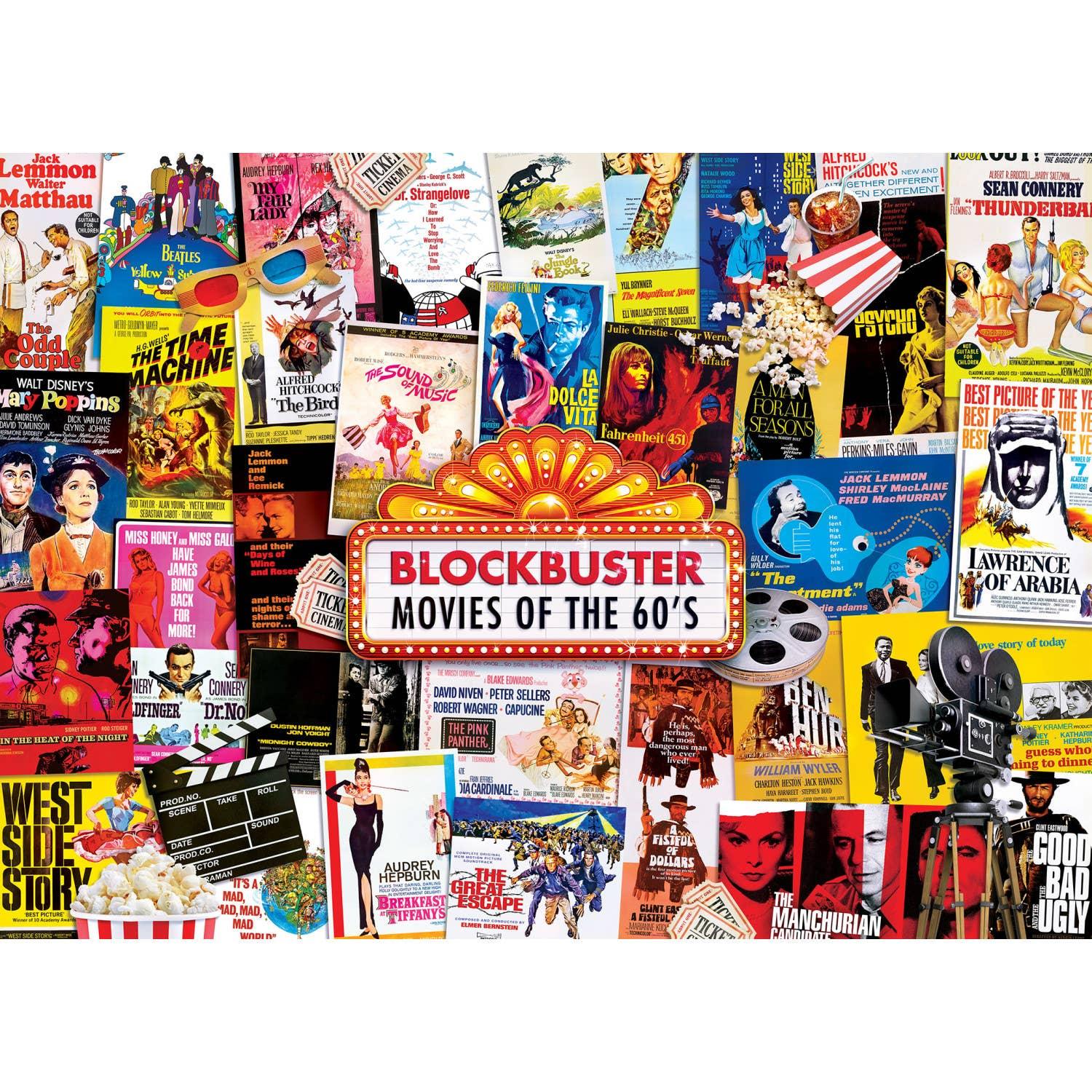 60's Blockbusters 1000 Piece Puzzle by Masterpieces - BIG FRENCHIES