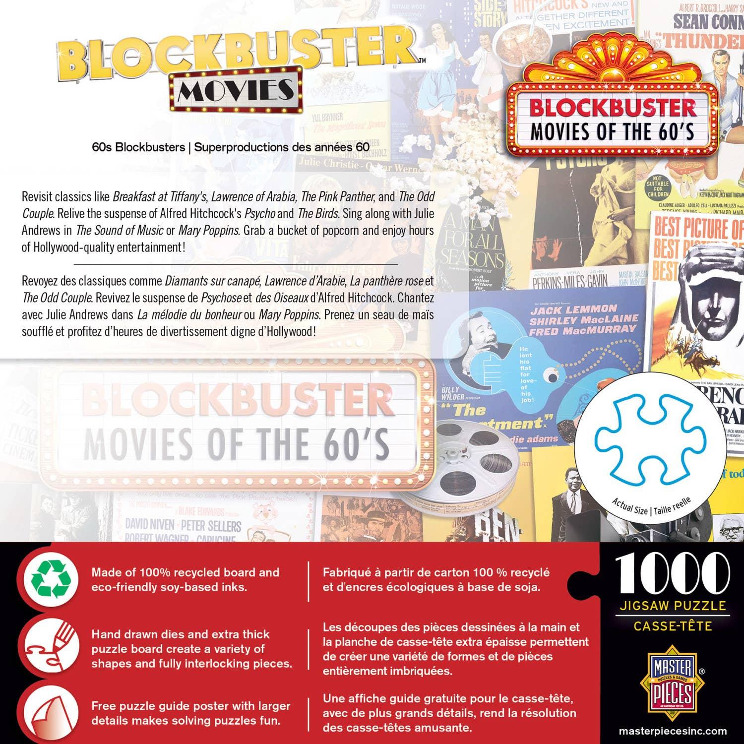 60's Blockbusters 1000 Piece Puzzle by Masterpieces - BIG FRENCHIES