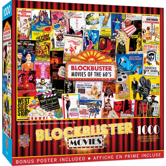 60's Blockbusters 1000 Piece Puzzle by Masterpieces - BIG FRENCHIES