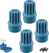 VANNON Small Animal Filter Water Dispenser for Crate - 4Pcs Filter Sets