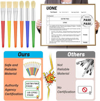 10Pcs Paint Brushes for Kids - Large - image 2