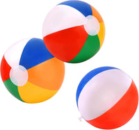GRNVDWN 3 pack 24 inch inflatable rainbow beach balls - view 2