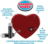 Original Snuggle Puppy Toys - Heartbeat Puppy for Dogs - Pet Anxiety Relief and Calming Aid - Comfort Dog Toys for Behavioral Training in Sleeping Biscuit