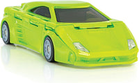 FLAT 2 FAST Original Speed Card Racer - Supercar - 1 Pack / Nitro Green - image 3