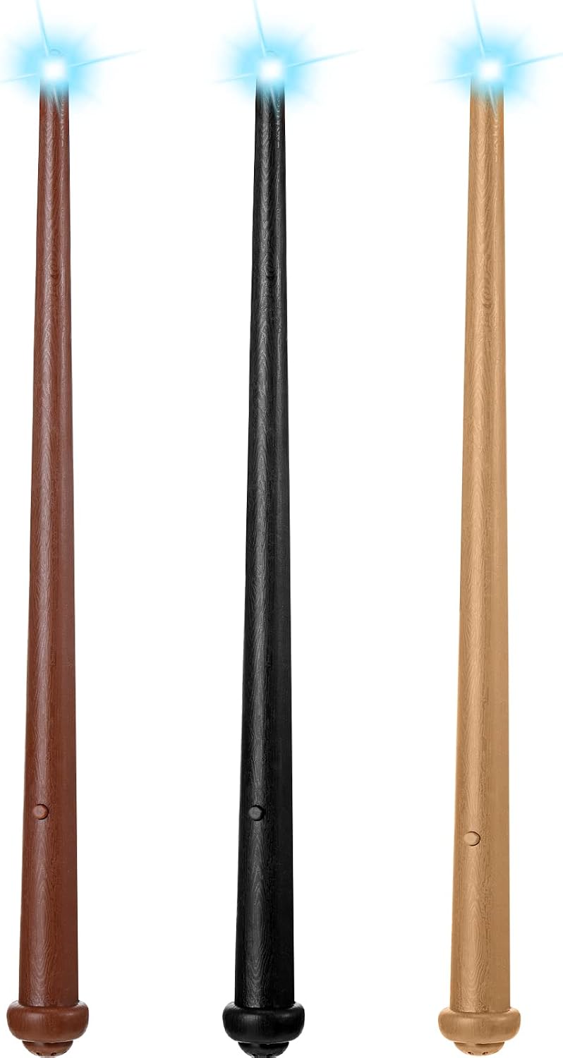 Skylety three light up magic wands in pink, purple and blue - view 7