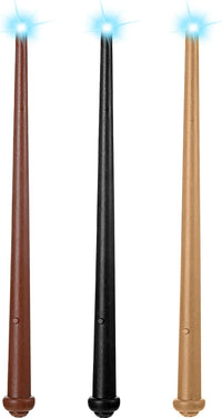 Skylety 3 light up magic wands with sound in black, dark brown and yellow - view 7