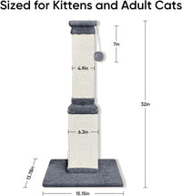 Cat Scratching Post for Indoor Cats - Deep Gray / Scratcher only - image 3