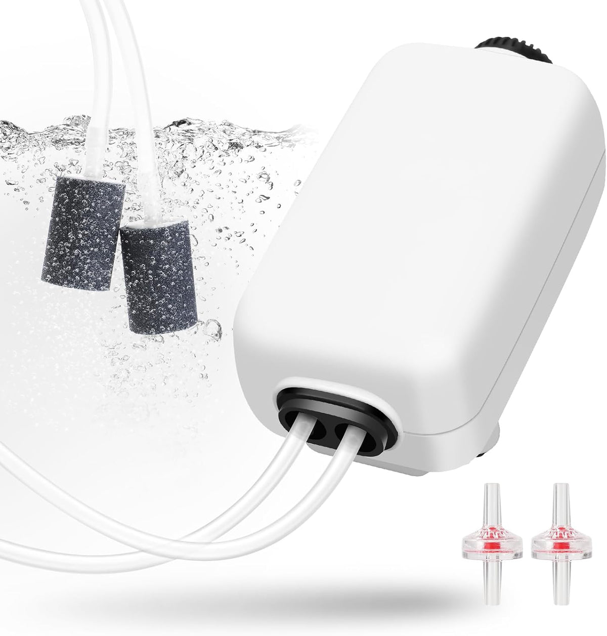AQUANEAT Aquarium Air Pump for 20-210 Gallon Tank - 20-100 Gallons