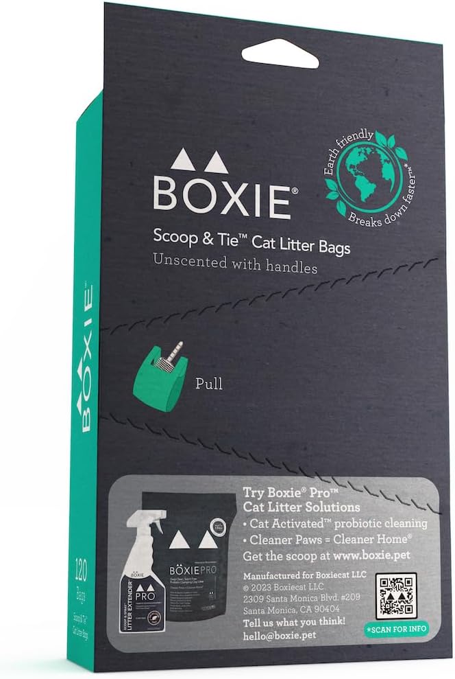 Boxie Sustainable Scoop & Tie Pet Waste Bags, Leak-Proof - Sustainable / 240 Bags - image 3