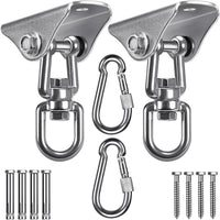 SELEWARE stainless steel swing hanger, heavy duty ceiling mount with swivel