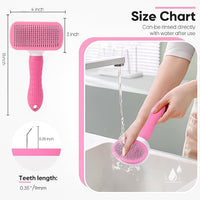 Namylya Cat Brush for Shedding & Grooming – Slicker Brush for Dogs and Cats with Long Hair – Removes Tangles, Mats & Loose Fur