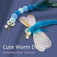 SONGWAY Cat Wand Toys for Indoor Cats - Blue - image 4