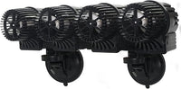 Upettools 12680 GPH Wave Maker Aquarium Circulation Pump - 4-Head Powerful Submersible Powerhead for Fresh & Saltwater Tanks (180-300 Gallons) with Adjustable Flow - Black