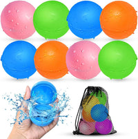 12Pcs Reusable Water Balloons - 8 PCS