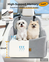 Dog Car Seats for Small Dogs Up to 35 lbs - Grey - image 3