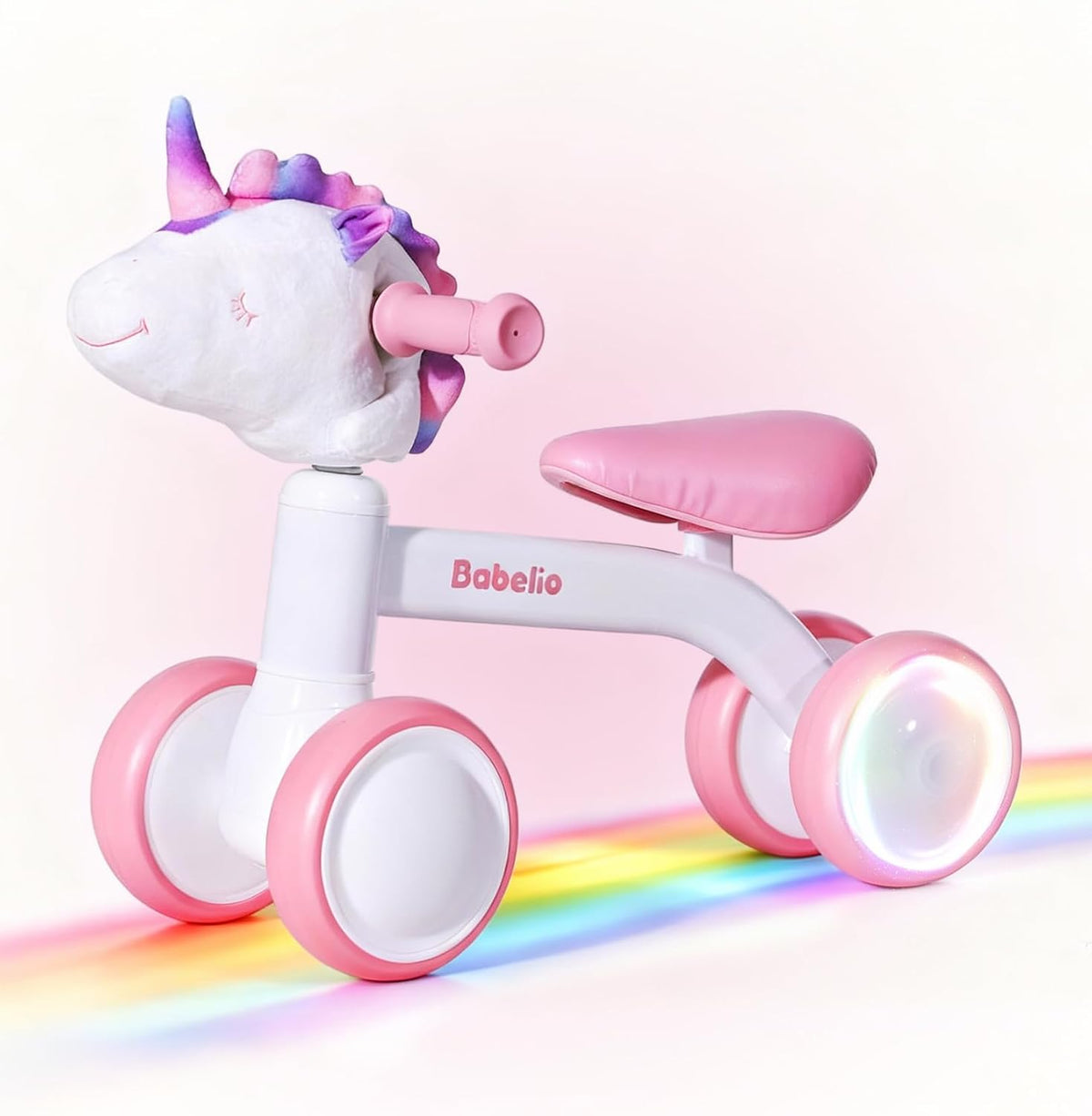 Babelio Baby Balance Bike for 1 Year Old - Pink