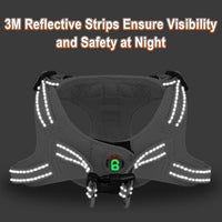 Dog Harness Step in Dog Vest Harness, Reflective Adjustable Puppy No Pull Harness Breathable Soft for Small and Medium Dogs Cats, Grey, XS