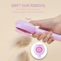 Cat Brush for Indoor Cats for Shedding, Dog Brush - Pink - image 3