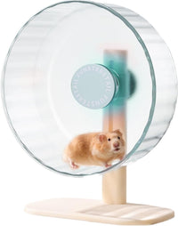Super Silent Hamster Wheel 10.2 Inch, Magnetic Running Wheel - Salt Blue / Medium(10.4 inch)