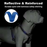 Plutus Pet No Pull Dog Harness with Leather Accents - S / Royal Blue - image 4