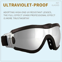Medium Dog Sunglasses with Adjustable Strap UV Protection, Winproof Puppy Sunglasses, Suitable for Dogs Eyes Protection，Soft Dog Goggles
