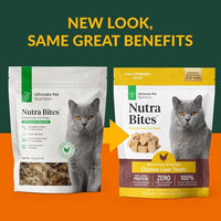 ULTIMATE PET NUTRITION Nutra Bites for Cats, Freeze Dried Raw Treats, Single Ingredient, Grain Free, (2.5oz, Chicken Liver)