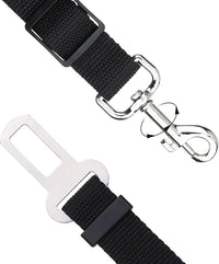 Elisel Elisel 2 Packs Adjustable Length Pet Dog Cat car seat Belt Pet seat Belt Pet Accessories for Dogs Cats and Pets (Black Pink)