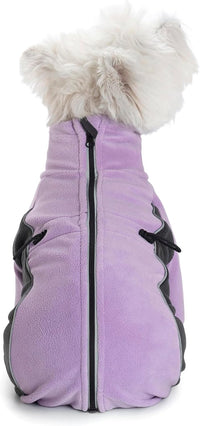 Fleece Dog Coat for Small Medium Dog - Purple / L - image 4