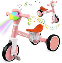 Tricycle for Kids 1-3 Year Olds - Basic Pink