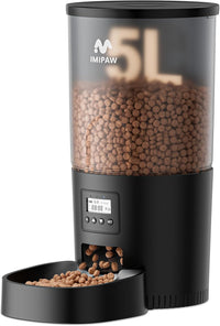IMIPAW Automatic Cat Feeders - 5L / Black