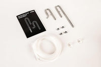 LANDEN 304 Stainless Steel Lily Pipes with Clamps for Rimless Glass Aquarium, Inflow and Outflow Set (Pipe Diameter 6mm)